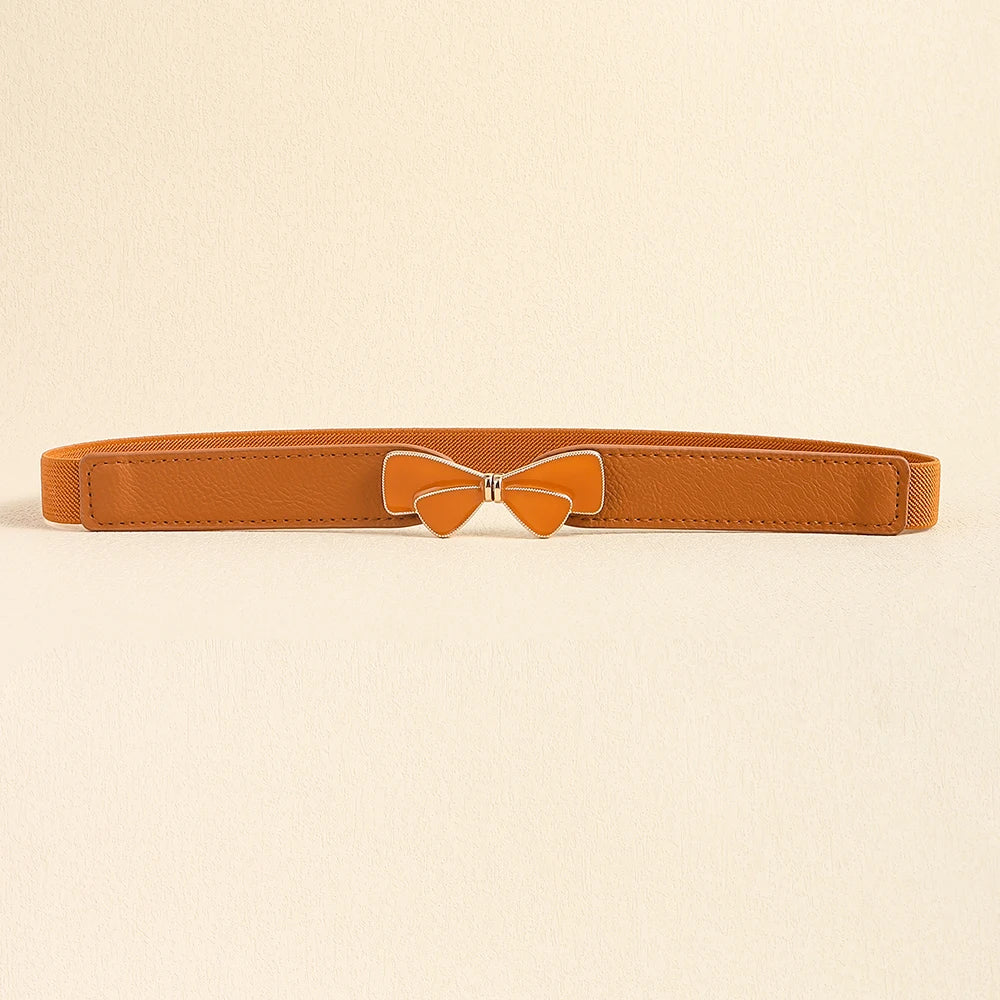 Women Skinny Belt for Dresses Ladies Fashion Elastic Belts Waist Band Cinch Waistband