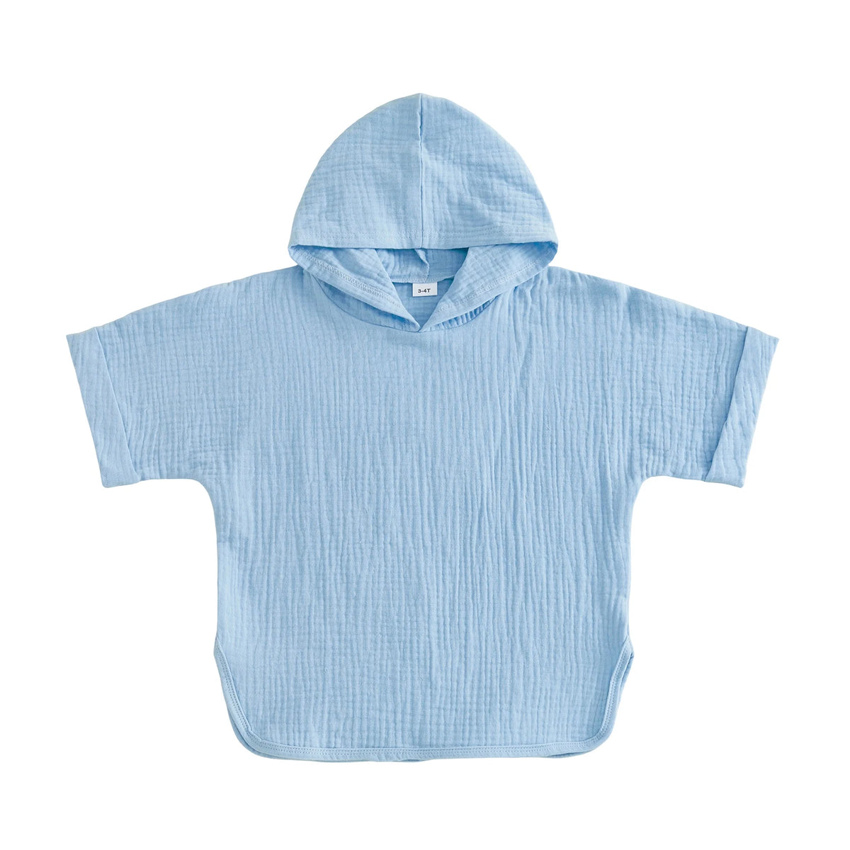 Kids Girls Boys Swim Cover-up, Toddler Hooded Bath Towel Solid Color Beach Clothes