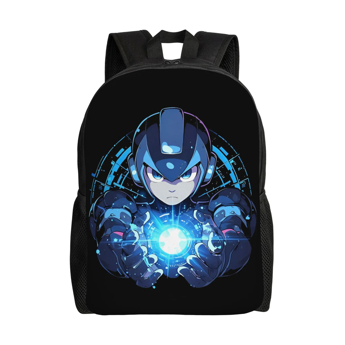 Megaman X Scifi Video Game   Backpack for Men Women Fashion High School Hiking Travel Daypack  Laptop Canvas Bags Lightweight