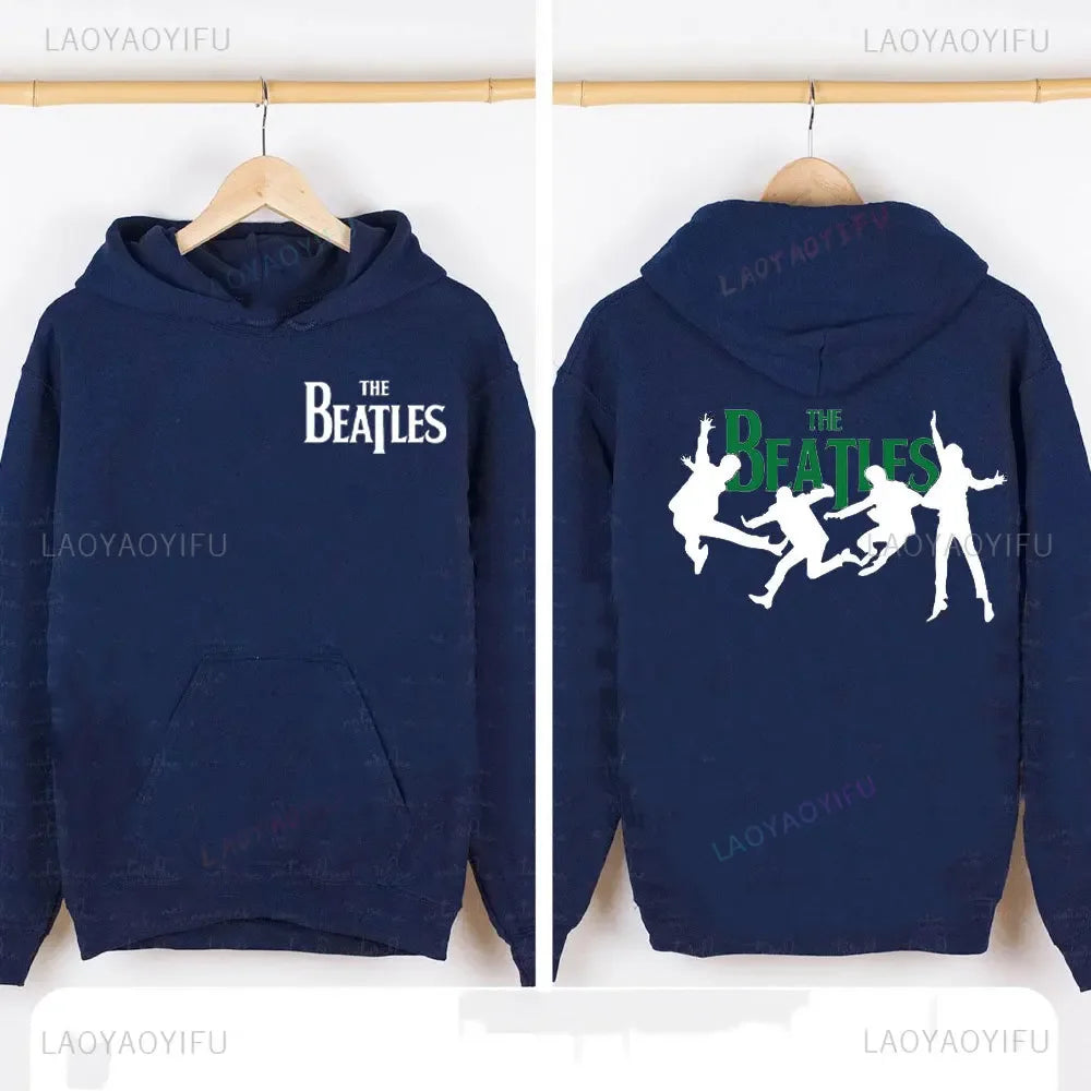 The B-Beatles Metal Rock Band Hoodie Men Women High Quality Sweatshirt Autumn Oversized Pullovers Autumn and Winter Long Sleeve