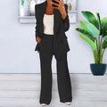 European and American Fashion Lapel Slim Fit Cardigan Temperament Suit