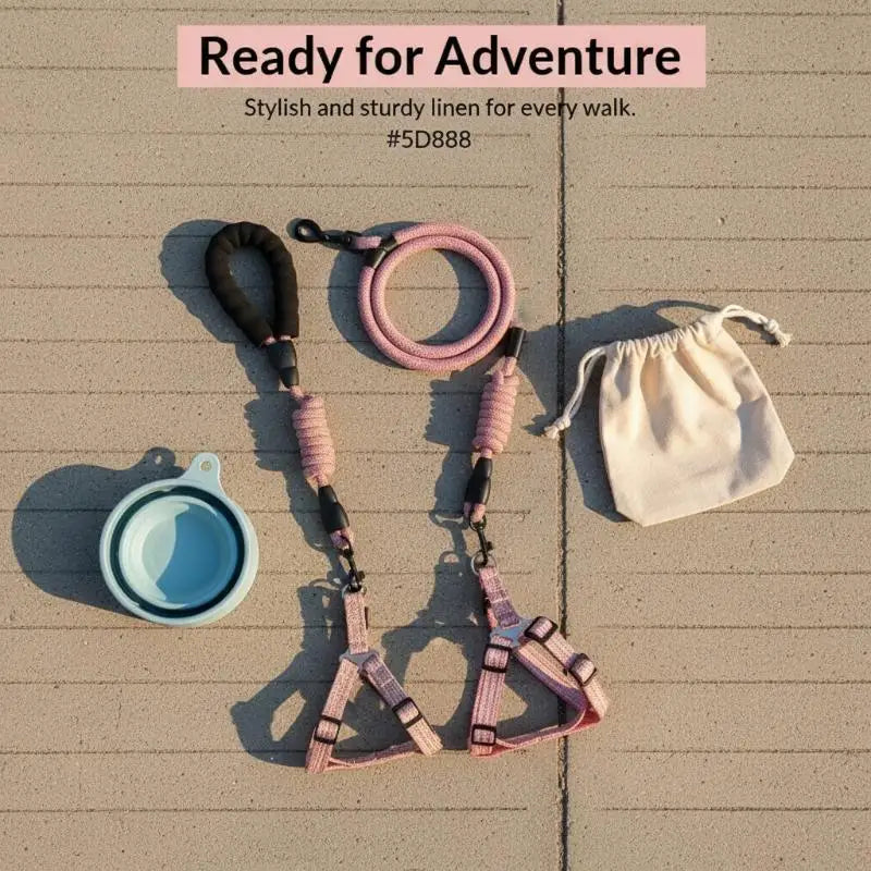 Adjustable Pet Leash Puppy Dog Cat Vest Harness Prevent Breaking Free Pet Harnesses For Dog Walking And Hiking Pet Supplies