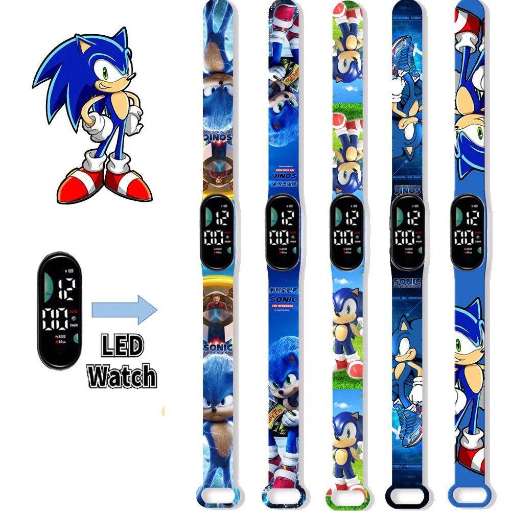 Kids LED Watch Touch Control Digital Watch Silicone Strap Waterproof Sport Wristwatch for Boys Girls Children Birthday Gift