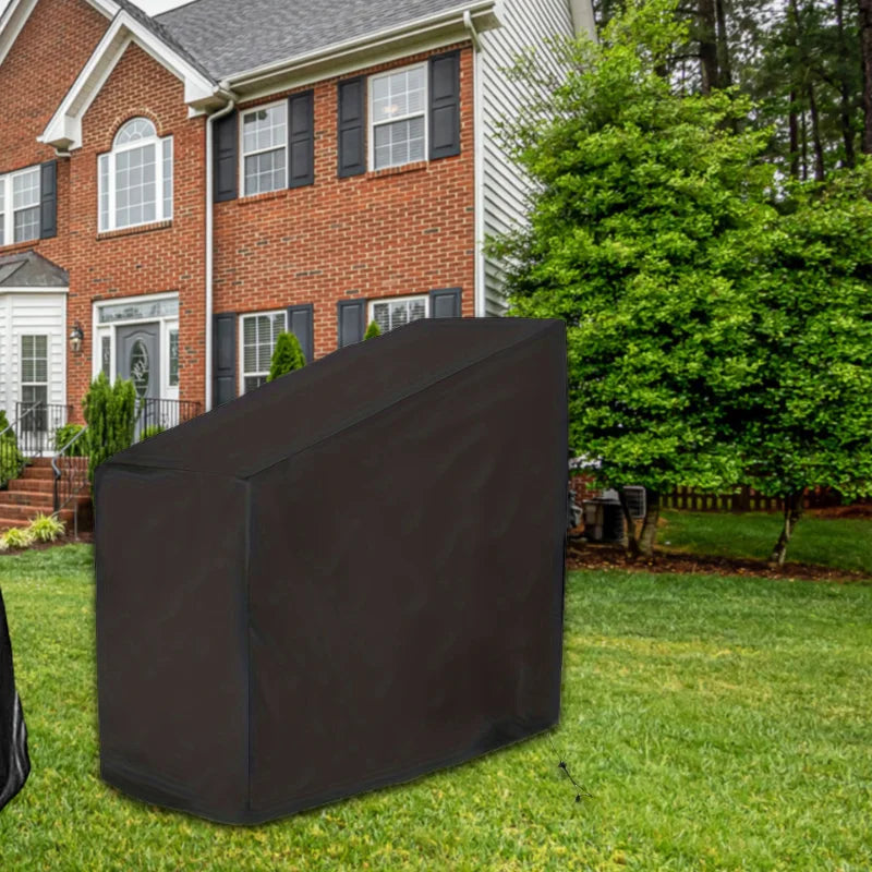Waterproof Black Fitness Bike Cover - Durable Upright Sports Equipment Protection Cover