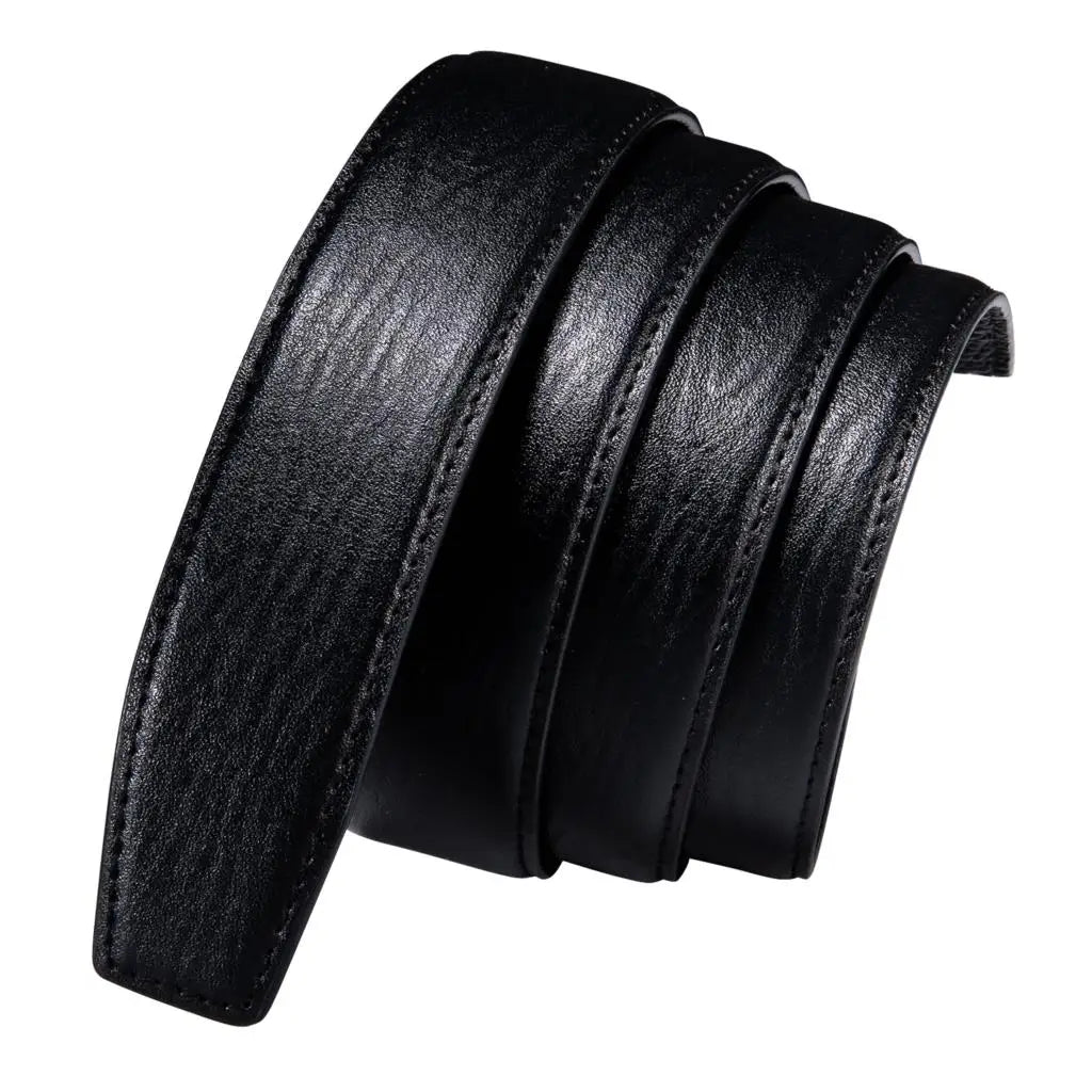 3.5cm Width Mens Replacement Belts Black Blue Brown Red White Green Orange Leather for Automatic Buckles Men Belt Waist Straps