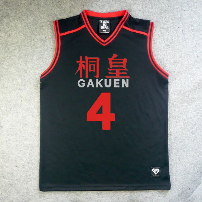 Anime Kuroko No Basket Basuke Cosplay GAKUEN School Uniform Aomine Daiki Basketball Jersey Sportswear T Shirt Costume