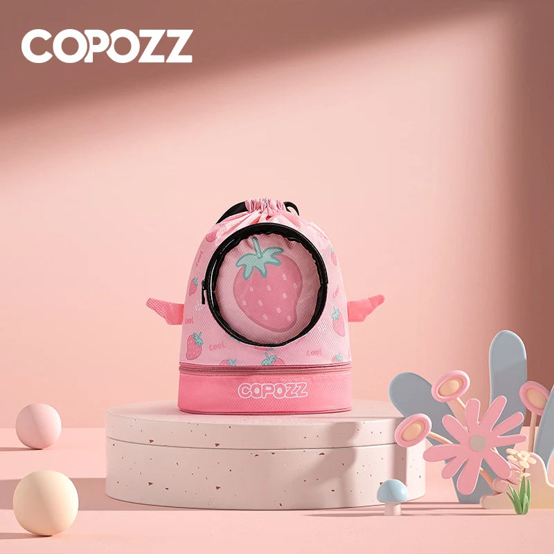 Child Kids Backpack Boys Girls Swimming Bag Adjustable Waterproof Cartoon Sports Large Capacity Dry Wet Bags Camping Pool Beach