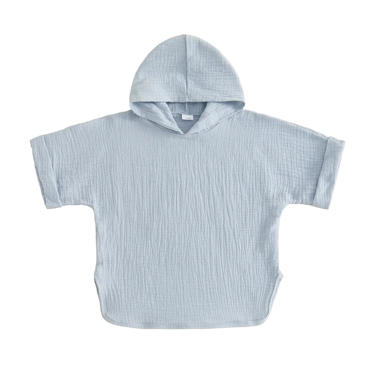 Kids Girls Boys Swim Cover-up, Toddler Hooded Bath Towel Solid Color Beach Clothes