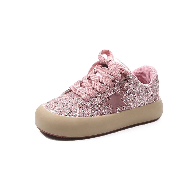Sneakers Kids Summer New Boys Girls Sports Mesh Shoes Casual Board Shoes Leather Soft Soled Children Small White Shoes