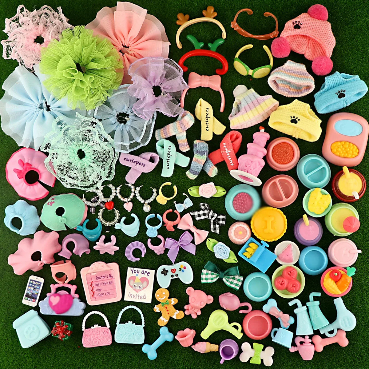 15 Pcs Random Pet Shop Littlest Accessories Fit Cute Short Hair Cat Great Dane Dachshund Cocker Spaniel Collie Kids Gift for LPS