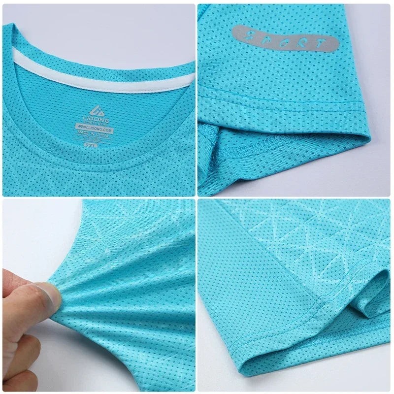 Men's Sports Shirts Sweatshirt Things for Gym Shirt Dry Fit Workout Yoga Tops Breathable Short Sleeves Undershirt Golf Wear Top