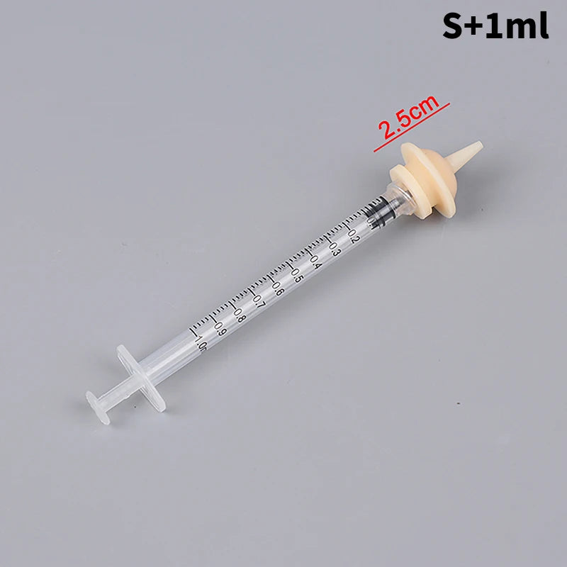 Pet Feeding Nipple For Puppy Dog Cat Hamster Feeding Pacifier Medicine Feeding Oral Syringe With Silicone Nipple Feeder