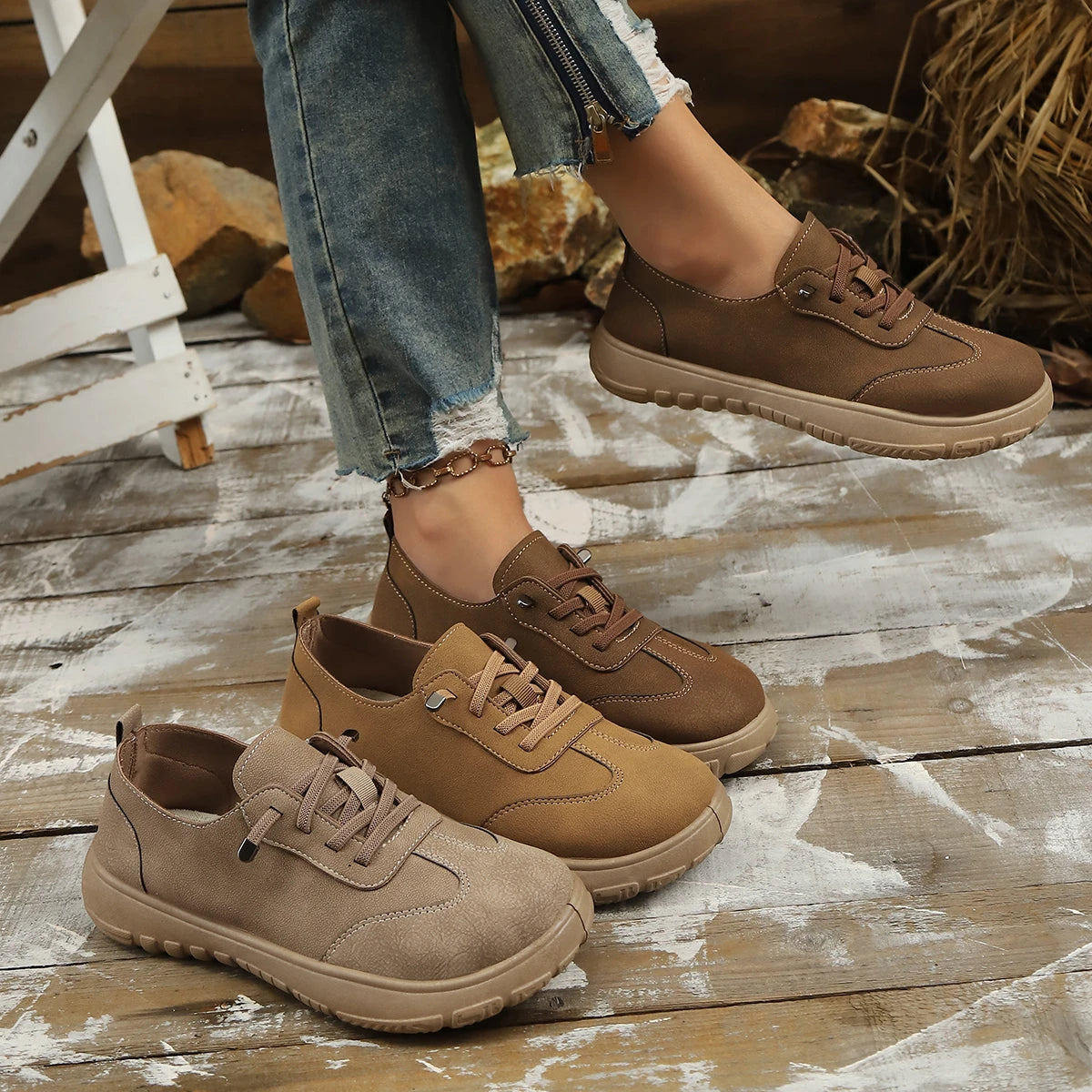 Women Sneakers 2026 New Non Slip Flats Casual Walking Casual Shoes Woman Breathable Vulcanize Shoes for Women Zapatos De Mujer