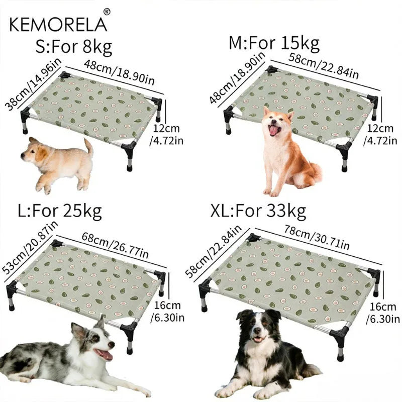 Elevated Pet Bed Breathable Pet Hammock Bed Detachable Washable Raised Cat Cot Moisture Proof Sleeping Bed for Small Dogs Kitten