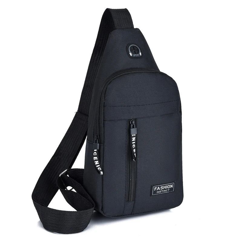 New Men Shoulder Bags Chest Bag Multifuncional Crossbody Bags Travel Sling Bag