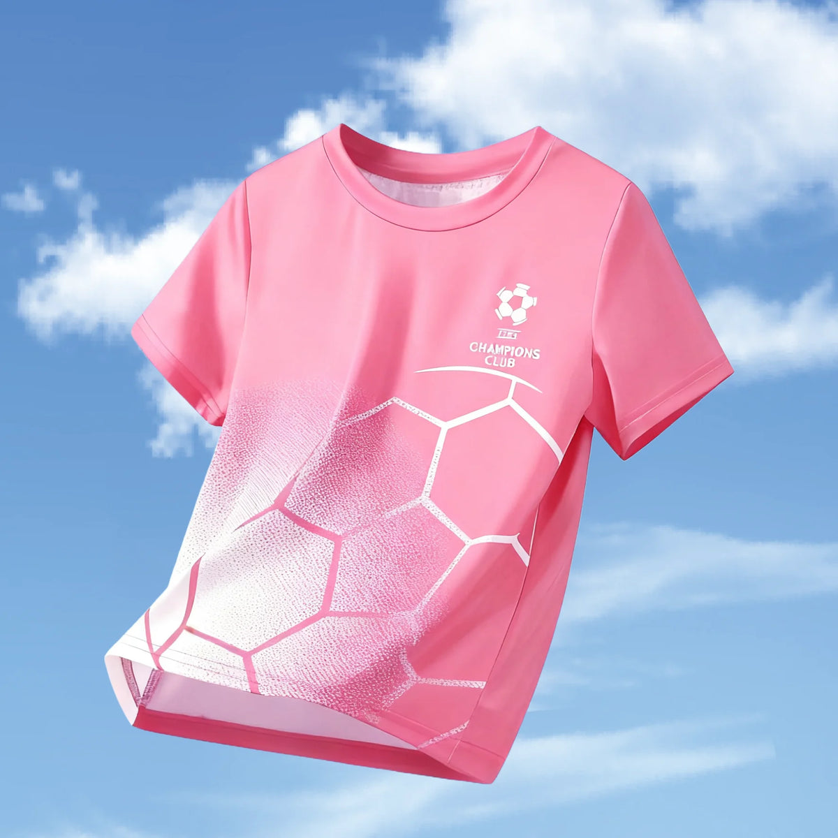 Kids Clothes Football Jersey Short Sleeve T-Shirt Boys Girls Clothes 2-14y Outdoor Quick Drying Soccer Shirt Casual Children Top