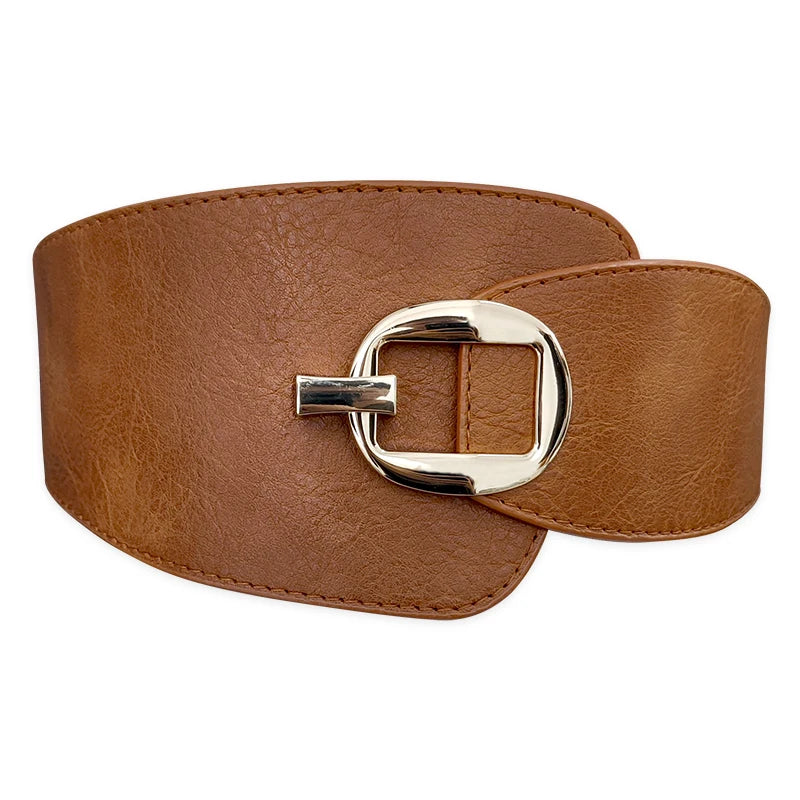 Designer Belts For Women High Quality Plus Size Stretch Cummerbunds Waistband Big Wide Elastic Corset Belt For Coat Dress