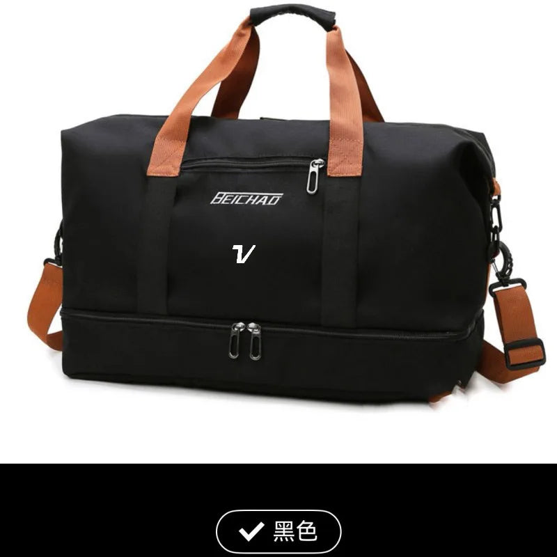 Golf Bag  Men Handbag Golf Bag PU Waterproof Golf Clothing Bag Large Capacity Independent Shoe Area Sports Bags Boston