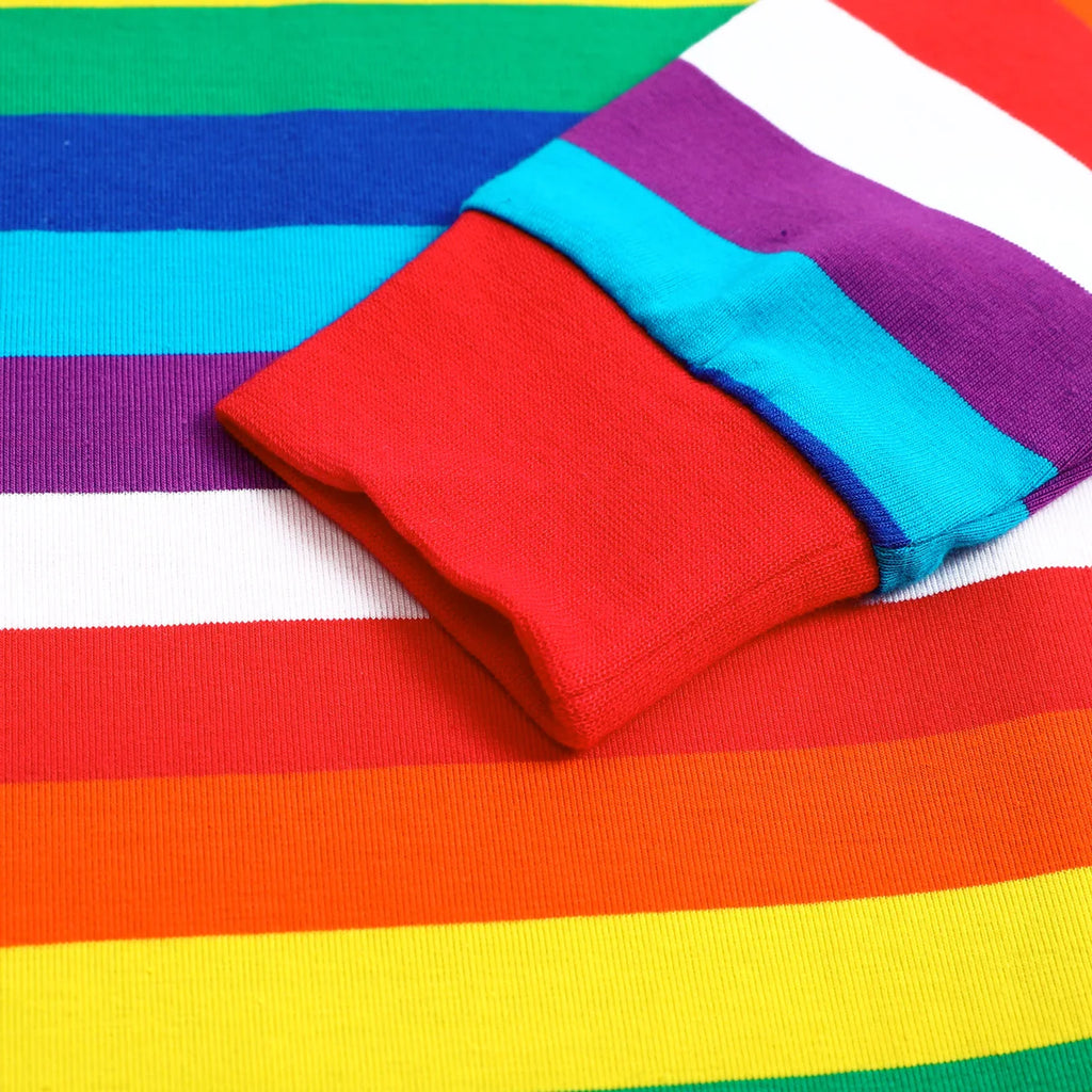 Kids Pajamas Boys Pyjamas Set Toddler Rainbow Stripe Pijamas Children Halloween Carnival Sleepwear Party Gift Pjs