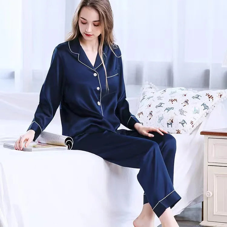 Personalized Pajamas Set, Couple Pajamas Set Customized Satin Pajamas Bachelorette Wedding Party Valentine Anniversary Gift Pjs