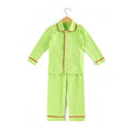 Mudbala Kids Fall Winter Cotton Pajamas Sibling Matching Boys Girls Ruffle Pyjamas Button Up Homewear