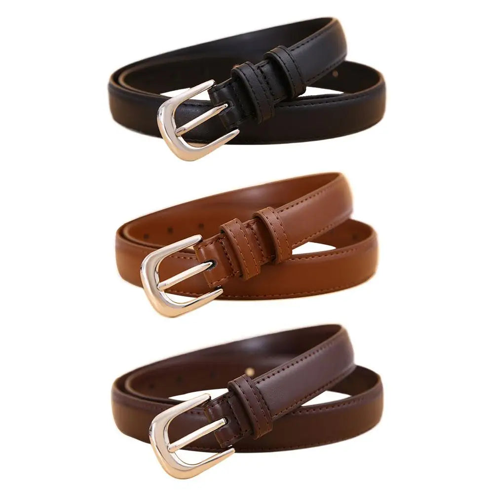 Fashion Dress Belt for Women Trendy Dress Belt Women's Trousers Belt Black Brown Waist Belts Strap for Dresses Belts for Lady