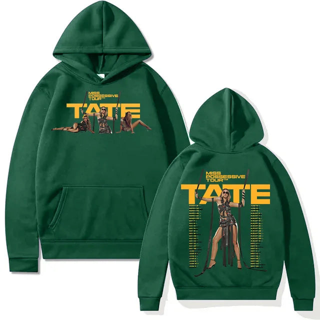 Tate McRae Miss Possessive Tour 2025 Hoodie Men Women Clothes Fashion New Sweatshirts Oversized Pullover Trendy Y2K Casual Hoody