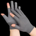 Touchscreen Nylon Gloves for Men Women Non-slip Breathable Half Finger Gloves for Summer Outdoor Riding Sport Fitness Sunscreen