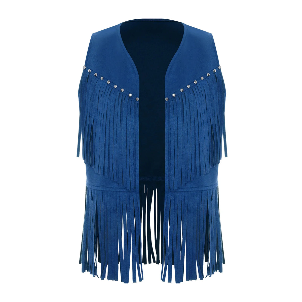 Kids Girls Boys Tassel Fringed Vest Open Front Waistcoat Jackets Child Halloween Western Cowboy Costumes Cowgirl Fancy Dres Up