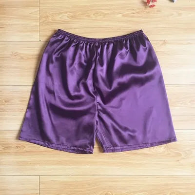 Men's Pajamas Pant Silk Short Summer Household Pants Can Wear Outside Comfort Beach Sleeping Bottom Clothing Underwear