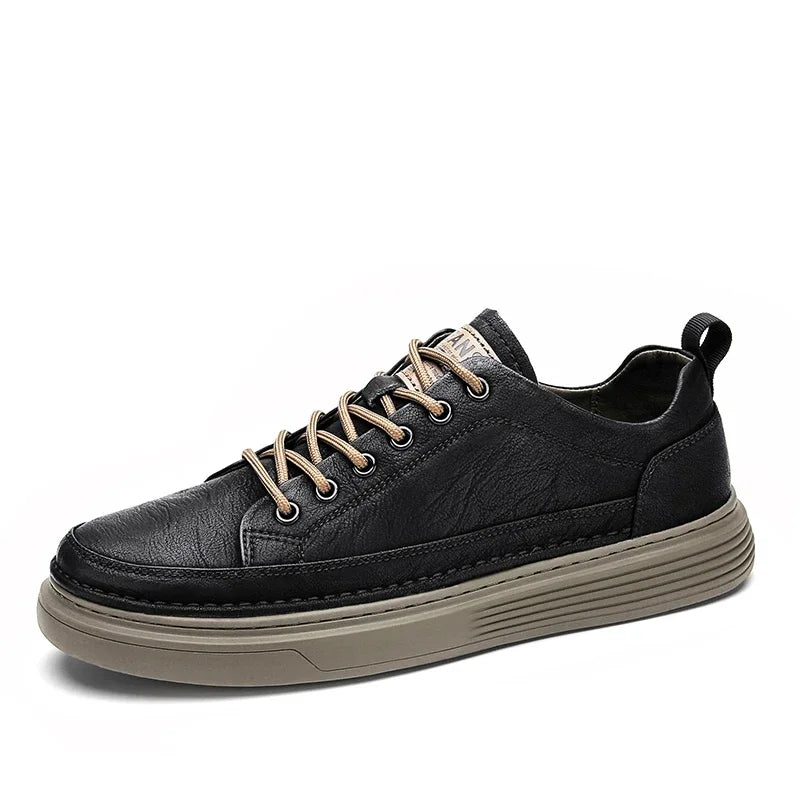 Spring Men's Loafers Shoes Casual Shoes for Men Leather Sneakers Classic Men's Sneakers Platform Slip on New Comfort Flat Shoes