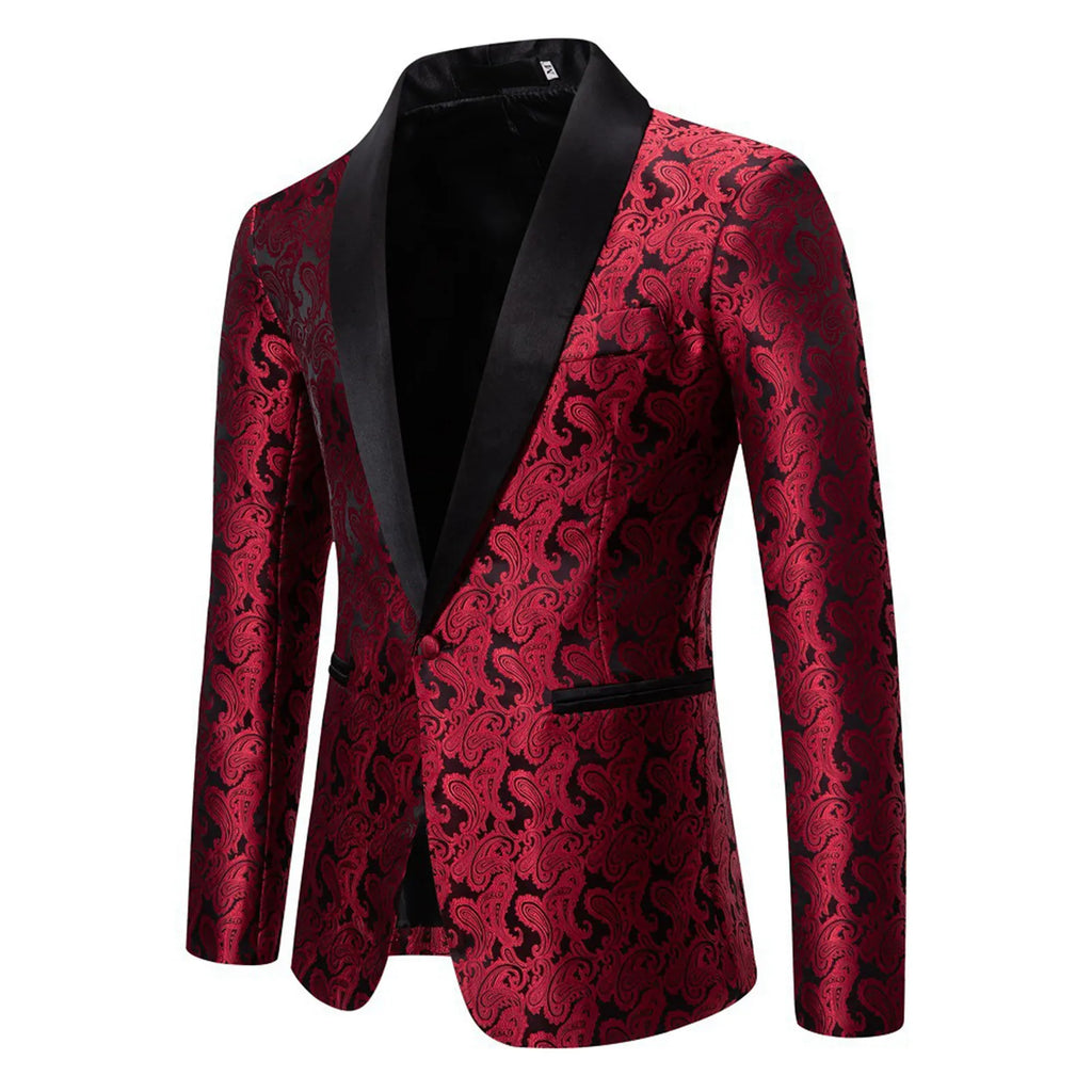 Mens Business Dress Wedding Banquet Casual Suit Jacket Vintage Outerwear Slim Button Pocket Classic Suit Jackets Ropa Hombre