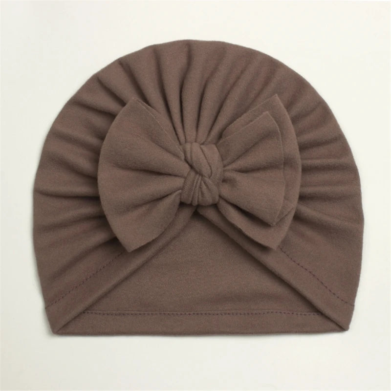 Baby Hat Girls Bows Turban Hats Infant Photography Props Cotton Kids Beanie Baby Cap Accessories Children Hats Newborns Bonnet