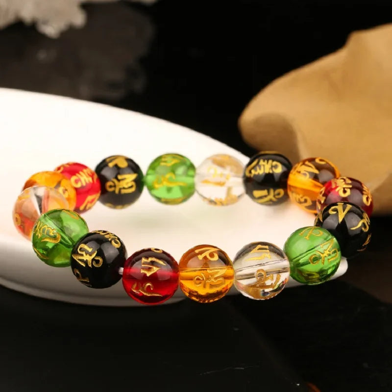 Buddhism Beads Bracelet For Men Women Wealth Lucky Unisex Handmade Jewelry Gifts
