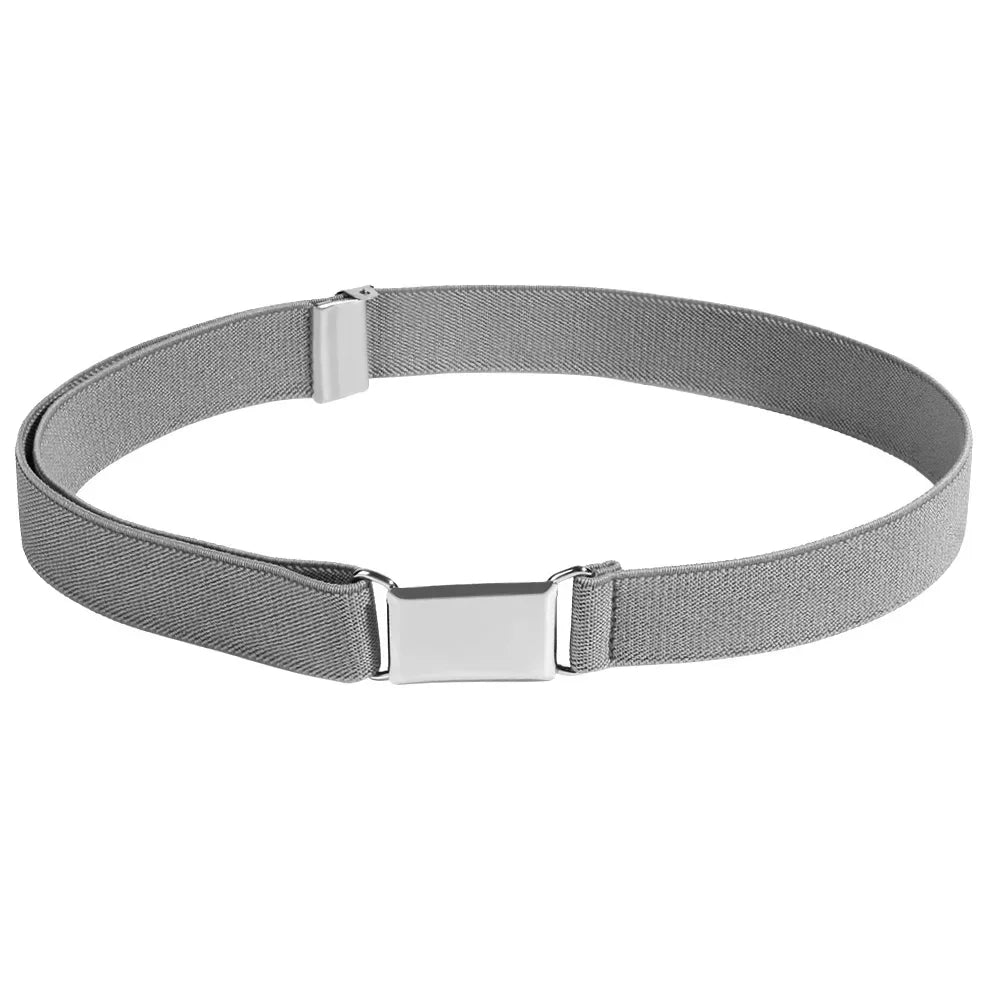 Stretch Waist Belt with Buckle 60-80cm Kids 2.5cm Width Kids Elastic Belts Boy Girl Children Adjustable Elastic Canvas Waistband