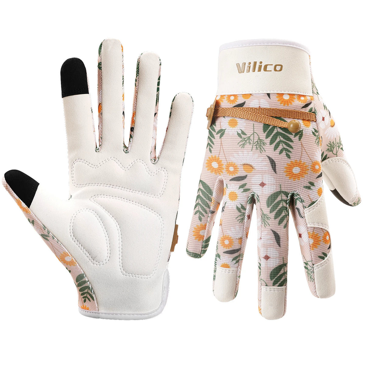 Gardening Gloves for Women Breathable Ladies Leather Garden Yard Gloves Best Gift for Gardeners