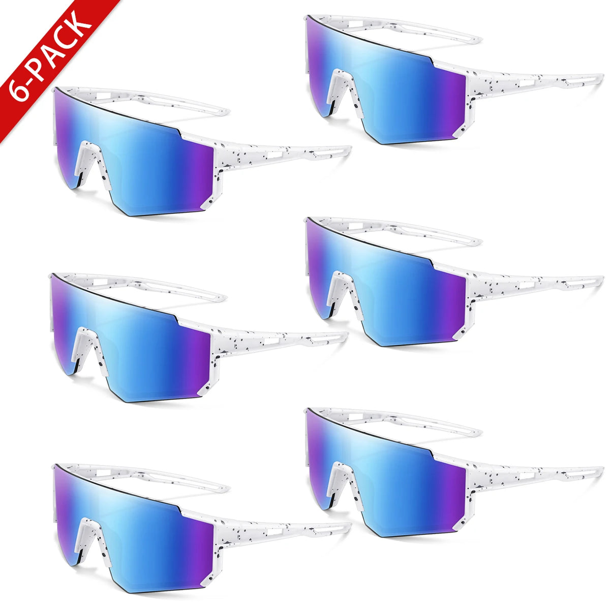 1/6 Pairs Youth Sunglasses with UV400 for Wholesale Goggles Retail Age 9-14 Years Old Boy Girls Baseball Cycling Running