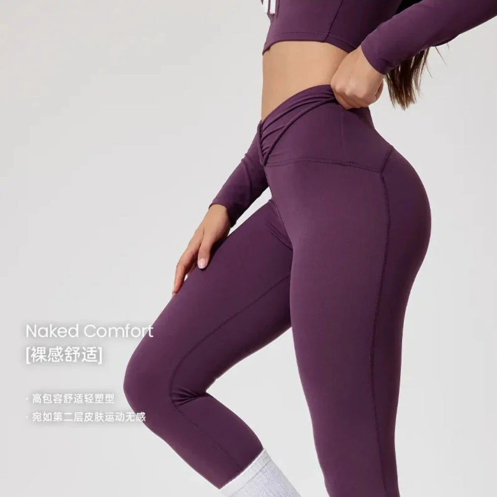 Yoga Leggings Compression Sports Pants Gym Fitness Tights Women's High Waist Hip Push Up Leggings Sportswear Gym Clothing Women