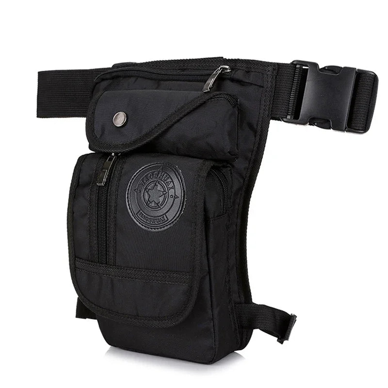 Men's Canvas Drop Leg Bag Motorcycle Multi-purpose Messenger Shoulder Bags High Quality Belt Hip Bum Waist Fanny Pack