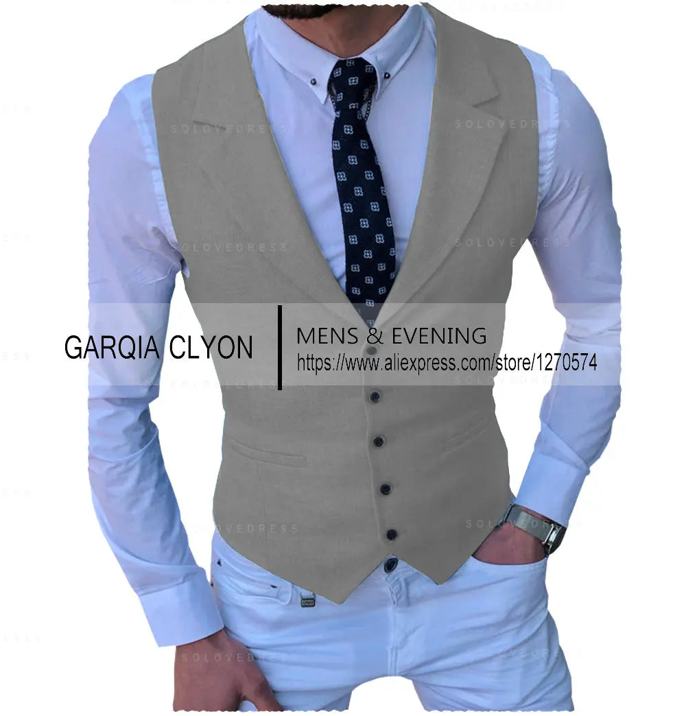 Men's Suits Vest New Arrival Classic Single Breasted Casual  Business Formal Suits Waistcoat For Jacket Groomsmen For Wedding