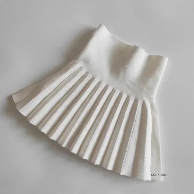 Kids Girls' Dress Children's Student Short Skirt Baby' Clothing Half Skirt Princess Pleated Tutu Skirt