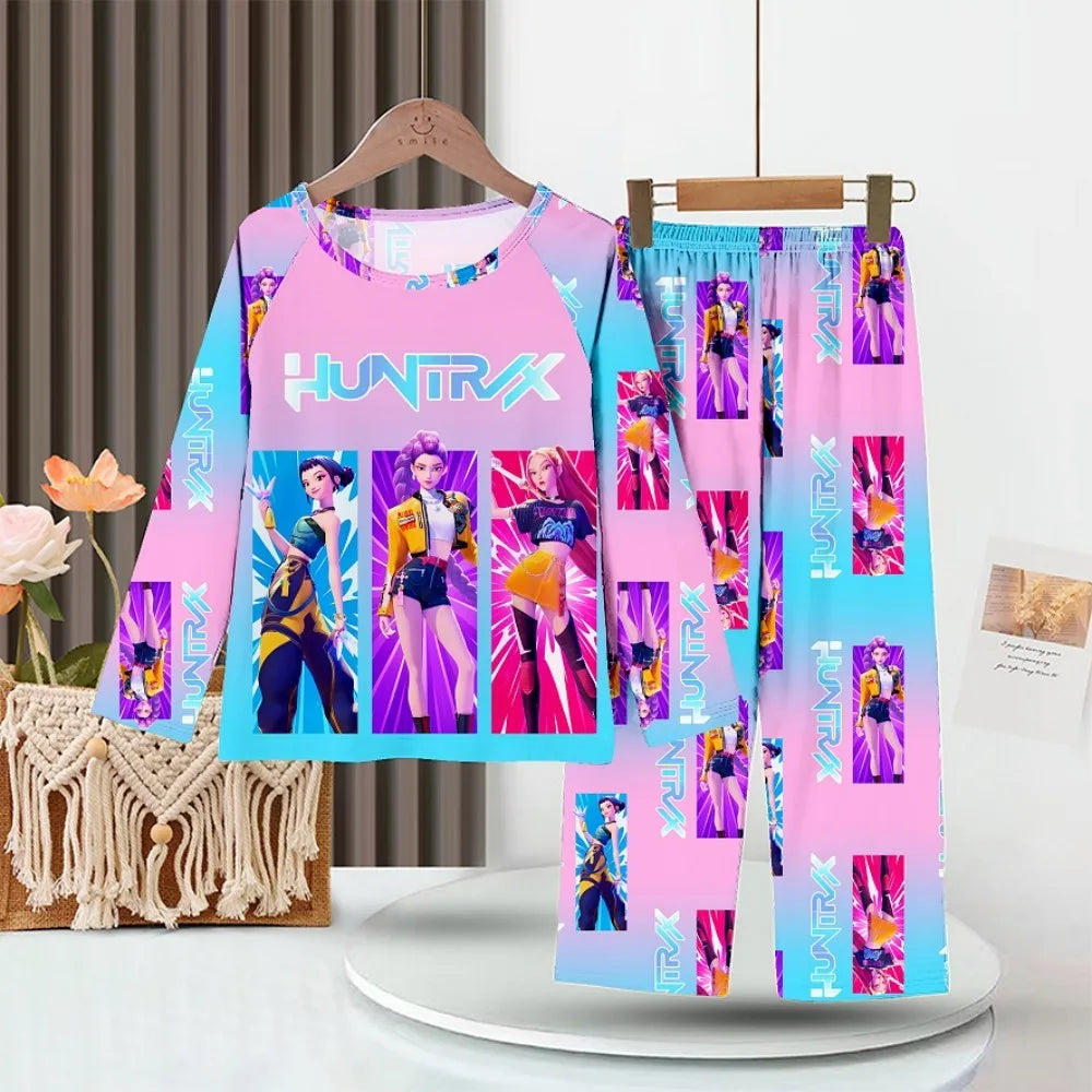 Full Sleeve Girls Pajamas Sets Pyjamas Kids 2Pcs Homewear Children's Sleepwear for Boys Baby Pajamas Teens Cosplay Nightwear