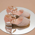 Girls High Heeled Shoes for Wedding Party Glitter Rhinestone Pendants Shiny Glitter Fashion Princess Kids Leather Dress Shoes