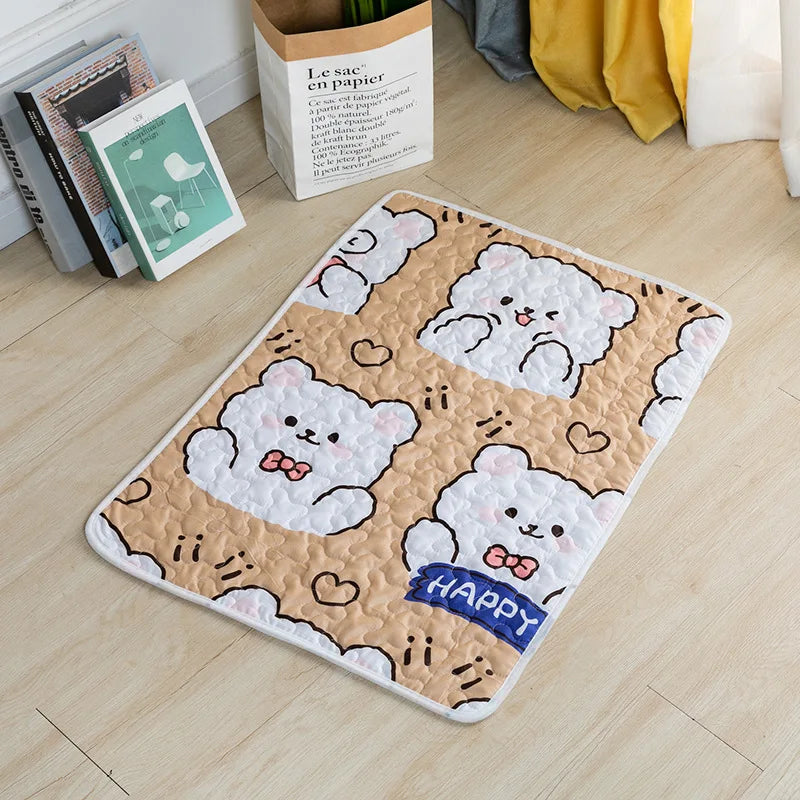 Soft Comfort All Season Pet Sleeping Mat Indoor Rest Cushion Bed for Dog Cat Puppy Kitten Small Daily Use