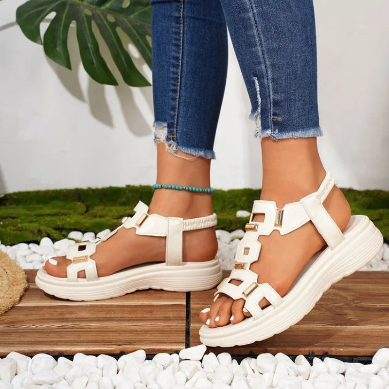 Women Sandals Summer Shoes Platform Gladiator Thick Sole Sports Casual Beach Walking Ladies Fashion Lightweight Outdoor New 2026