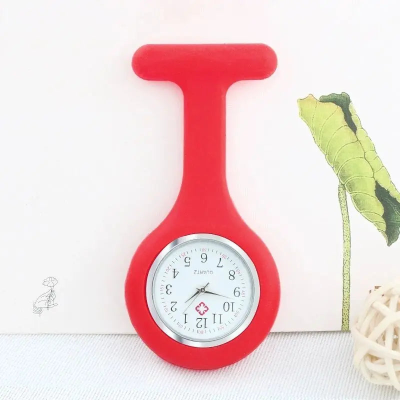 Nurse Watch for Women Men, Silicone Lapel Pin Pocket Fob Doctor Pocket Lapel Clip On Watch for Week Doctor Nurse Birthday Gifts