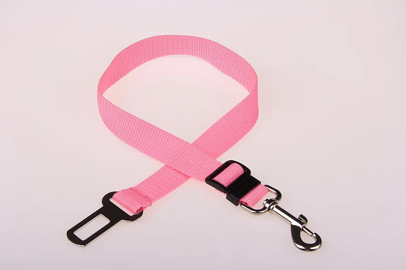 Pet Dog Car Adjustable Safety Belt Harness Safe Lever Traction Collar Car Magic Clip Seat Belt Pet Supplie Auto Accessories