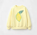 Kids Crewneck Sweatshirt Cartoon Printed Casual Pullover Top For Boys Girls Spring Autumn Loose Comfortable Long Sleeve Outfits