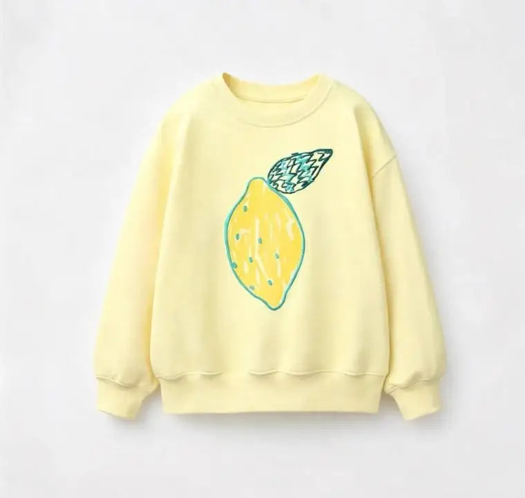 Kids Crewneck Sweatshirt Cartoon Printed Casual Pullover Top For Boys Girls Spring Autumn Loose Comfortable Long Sleeve Outfits