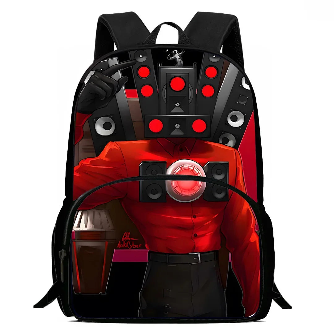 Kids Backpacks Boys and Girls Student Birthday Gift Child Skibidi Toilet School Bags Large Capacity Camping Durable Rucksack